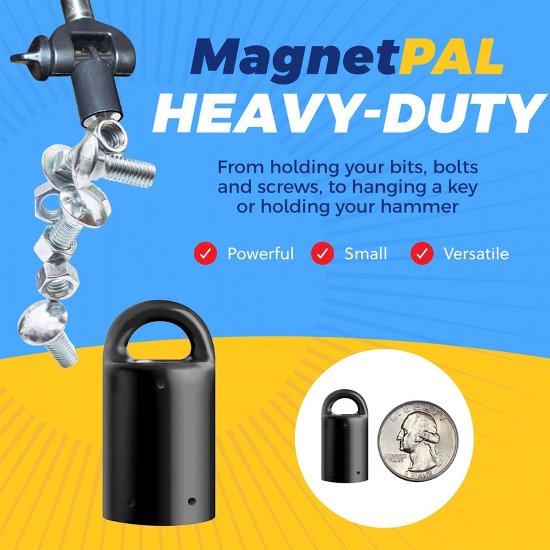 MagnetPal 3 pack Heavy-Duty Neodymium Anti-Rust Magnet, Best for Magnetic Stud Finder / Key Organizer / Indoor and Outdoor Multi Uses, Red with Key Ring (SP-MPM3RD) - Image 3